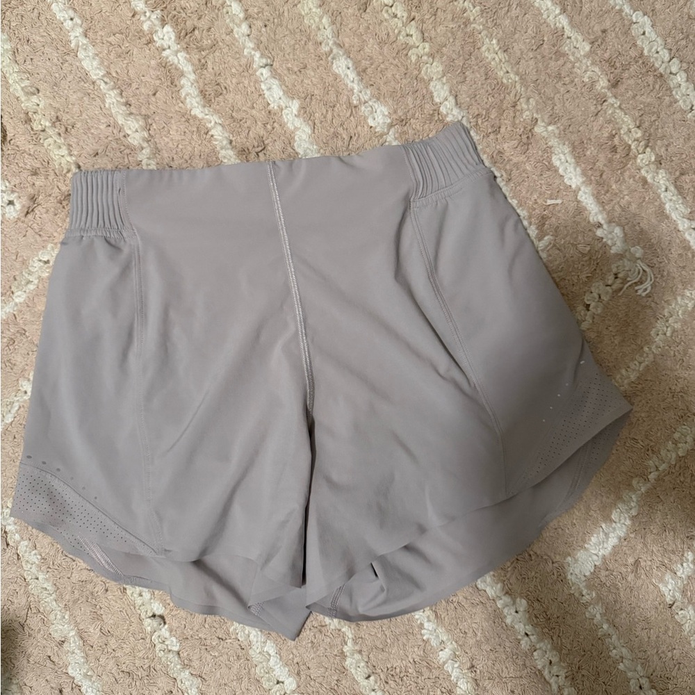Grey LuluLemon Hotty Hot HR short 4”